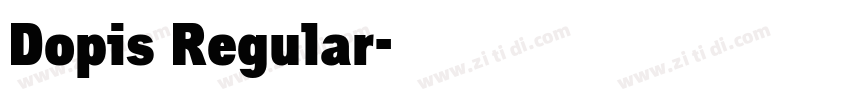 Dopis Regular字体转换